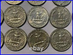 1964 D Washington Silver Quarter Full Roll 40 Coins