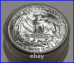 1964 Denver Choice BU Washington Quarters 1 Roll (40 coins) 90% silver