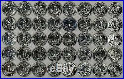1964 Proof Washington Quarter 25c Gem Proof Full Roll 40 Coins