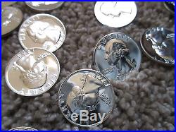 1964 Silver Washington Quarter Roll GEM PROOF/BEAUTIFUL COINS