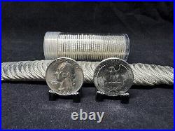 1964 Uncirculated P & D Silver Quarter Rolls-silver-coins-us mint- Uncirculated