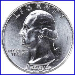 1964 Washington Quarter 90% Silver BU Roll 40 US Coin Lot