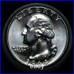 1964 Washington Silver Quarter BU Roll 40 Uncirculated Coins