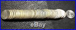 1964-p 40 Coin Roll Washington Silver Quarters Bu See Pics Inv#5852