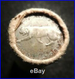 1967 Silver Quarter Roll 25 Cents Royal Bank Of Canada Ungraded Bobcat Lynx
