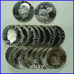 1971-S Eisenhower One Dollar 40% PROOF Silver Roll 20 US Coins