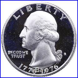1976 S Washington Quarter Bicentennial Gem DCam Proof 40% Silver Roll 40 Coins