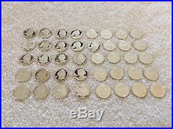 1997-S Washington 90% Silver Quarter Proof Roll of 40 Coins
