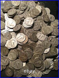 1 Full Roll Standing Liberty Quarters 40 Coins $10 1925-1930 Readable Dates