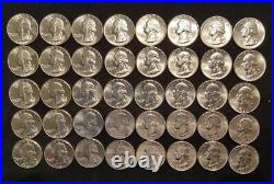 1 Roll (40) 1961 Uncirculated Proof 90% Silver Quarters (#13)