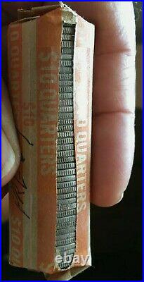 1 Roll (40) 90% SILVER Washington 1932-1964 Quarters Circulated. Lot4