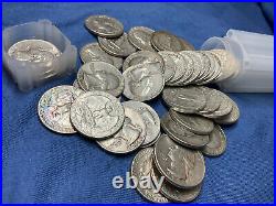 1 Roll 40 90% Silver US Washington Quarters $10 Face Nice +Non-Overcirculated+