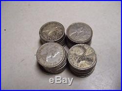 1 Roll (40) Canada 80% Silver Quarters, 1937-1966