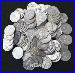 1 Roll 40 Coins Washington Quarters 1964 And Prior Random Dates