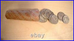 1 Roll 40 Washington Silver Quarters pre 1965, 90% Silver