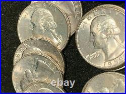 1 Roll BU 1959p Silver Washington Quarters $10 FV Receive Original Roll Pictured