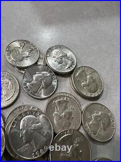 1 Roll Of 1964 Washington Silver Quarters 40 Quarters