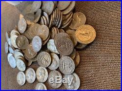 1 Roll Pre 1965 Washington Quarter 90% SILVER(40 Coins) Roll Mixed Some BU