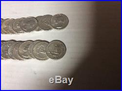 1- Roll Quarters (40) 90% Silver $10 Face Value-Full Dates Ex+ condition