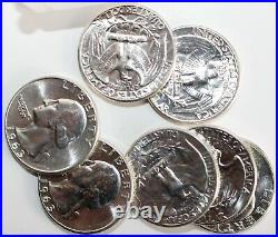 1 Roll of 40 1963 Washington BU Silver Quarters 25c US Coins UNC Philadelphia