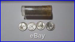 (1) Roll of 40 1963 Washington Silver Quarters BU
