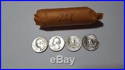 (1) Roll of (40) 1964 Uncirculated Washington Quarters 90% Silver