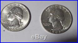 (1) Roll of (40) Gem Uncirculated 1963 D Washington Quarters 90% Silver