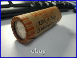 1 Roll of 40 US GW Silver Quarters 1950s-1960s 160dwt. 900 (HQ0015487)