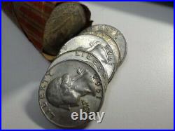 1 Roll of 40 US GW Silver Quarters 1964 160dwt. 900 (HQ0015489)