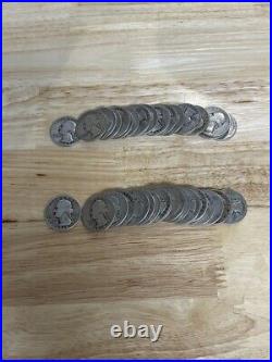 1 Roll of 40 U. S G. W Silver Quarters 1936-1951 (HQ0015486)