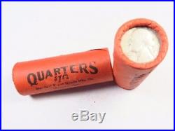 (1) Vintage Washington Quarter Sealed Roll // 90% Silver // 40 Coins
