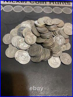1 roll $10 Face Washington Silver quarters mixed dates and mints 90% silver