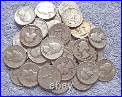 1 roll 40 washington silver quarters