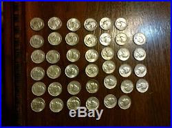 1 roll UNC 1964 Washington quarters 40 25c silver coins