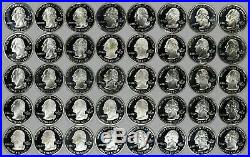 2000+ Proof Silver State Quarters 90% Full Roll 40 Coins (b)