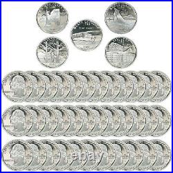2001 S State Quarter Roll Gem Deep Cameo 90% Silver Proof 40 US Coins