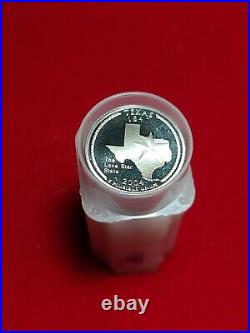 2004 S 90% Silver Texas Proof DCAM State Quarters Roll (40 Coins in Tube)