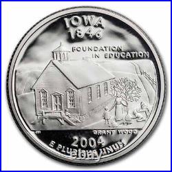 2004-S Iowa Statehood Quarter 40-Coin Roll Proof (Silver)