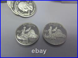 2005 California Roll of 40 Proof Silver State Quarters Deep Mirror Ultra Cameo