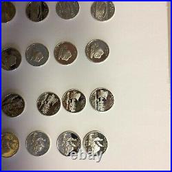 2005 Roll of Proof Silver U. S. Quarters, 40 Total, $10 Face Value 5 states 8Each