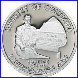 2009 S Territories Quarter Roll Gem DCam Washington 90% Silver Proof 40 US Coins
