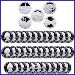 2011 S Parks Quarter ATB Roll Gem Deep Cameo 90% Silver Proof 40 US Coins