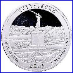 2011 S Parks Quarter ATB Roll Gem Deep Cameo 90% Silver Proof 40 US Coins