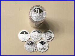 2011 S Silver Quarter Assorted Roll (40) Gem Proof Mirror-like Silver Quarters