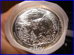 2011 Silver 5 oz ATB Glacier NP Montana Roll (10 Coin) 50 oz
