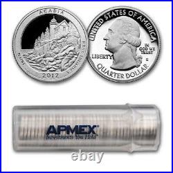 2012-S Quarter ATB Acadia (Silver) 40-Coin Proof Roll