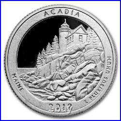 2012-S Quarter ATB Acadia (Silver) 40-Coin Proof Roll