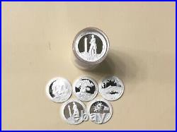 2013 S Silver Quarter Assorted Roll (40) Gem Proof Mirror-like Silver Quarters