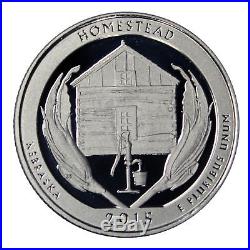 2015 S Parks Quarter ATB Proof Roll Gem Deep Cameo 90% Silver 40 US Coins