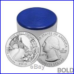 2015 Silver 5 oz Coin ATB Blue Ridge Parkway NP North Carolina Roll (10 Coins)